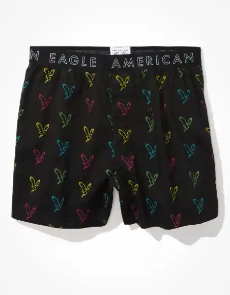 American Eagle Bóxer Short Con Stretch Neón Negro Talla Small