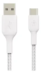 Belkin Cable Braided Usb-C / Usb-A White 2 m