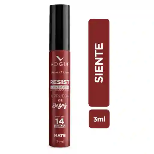 Labial Líquido Vogue Resist Siente 3ml