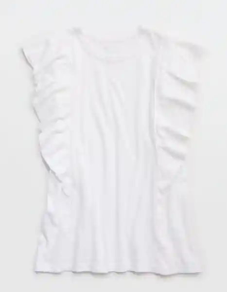 Camiseta Aerie Blanco Talla Medium 3805100 American Eagle