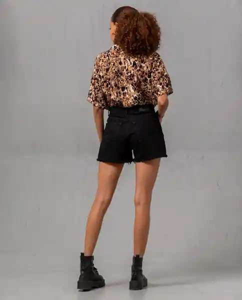 Short Mujer Negro Talla 4 Rifle