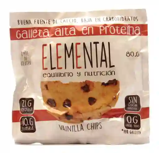 Elemental Galleta de Proteína con Vainilla Chips