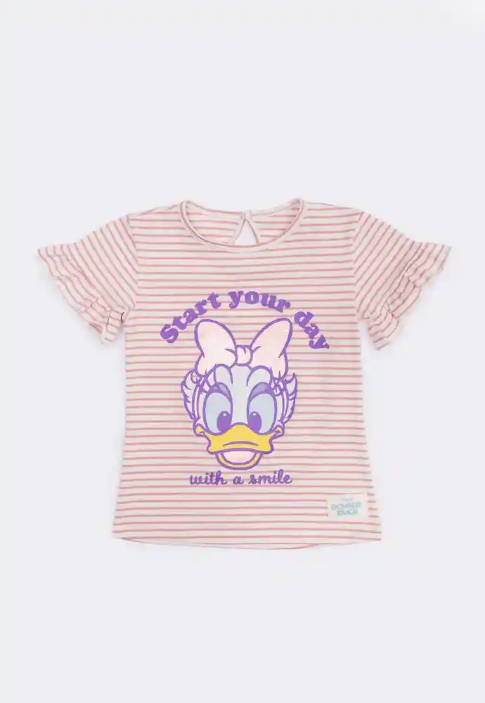 Camiseta Manga Corta 5t-rosado