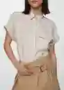 Camisa Pacha Arena Talla M Mujer Mango