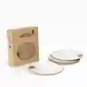 Ambiente Gourmet Plato Principal Gayra Blanco 26 cm