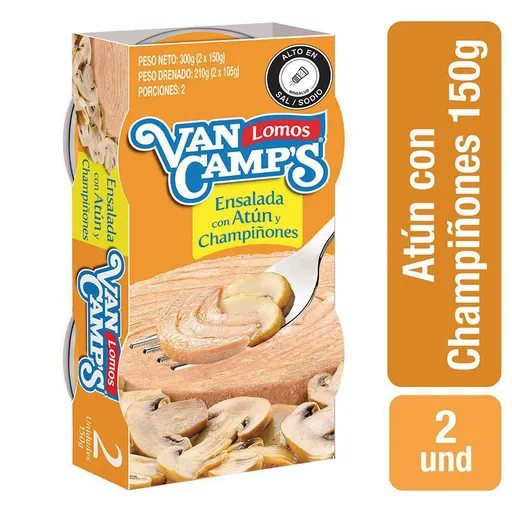 Van Camps lomitos de atun con champinones
