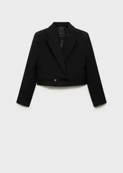 Blazer Americana Smock Negro Talla XS Mujer Mango