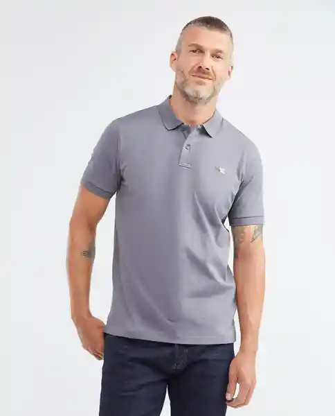 Camiseta Polo Gris Ahumado Oscuro T. M 1111132042383 Chevignon