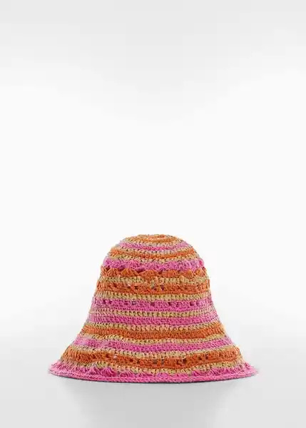 Gorro Andros Rosa Talla 99 Mujer Mango