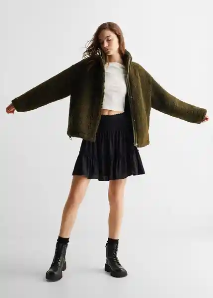 Abrigo Deer Verde Pastel Talla 20 Mango Girl Mango