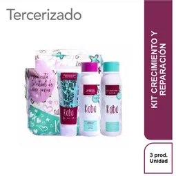 Kit Crecimiento y Reparación (shampoo de Cebolla (500 Ml) + Bio Mascarilla Capilar (500 Ml) + Tratamiento Capilar Repolarizador (230ml)) + Bolsa Kaba 21x23x9 Cierre