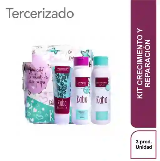 Kit Crecimiento y Reparación (shampoo de Cebolla (500 Ml) + Bio Mascarilla Capilar (500 Ml) + Tratamiento Capilar Repolarizador (230ml)) + Bolsa Kaba 21x23x9 Cierre