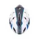 Forzza Casco Doble Propósito Gris Blanco Azul ZZ120 Talla M