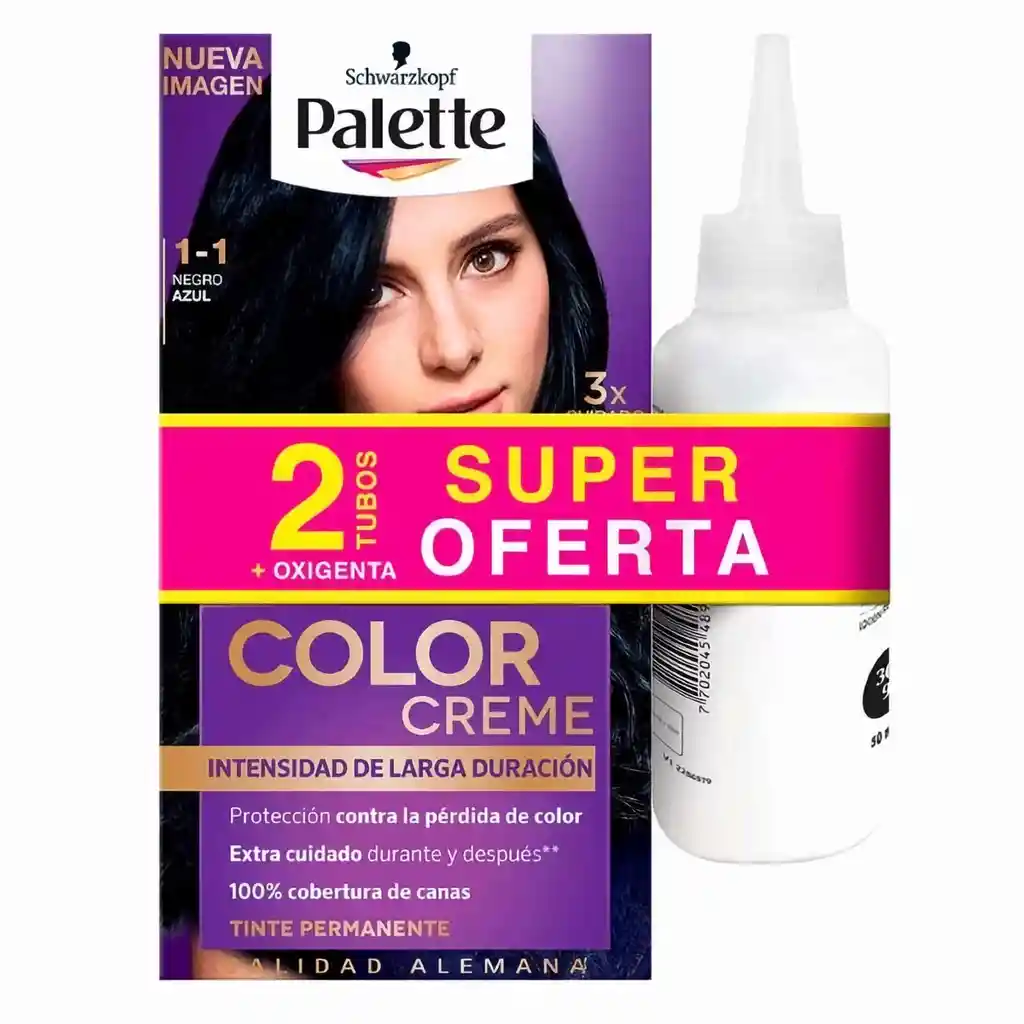 Schwarzkopf Tinte Permanente Negro Azul