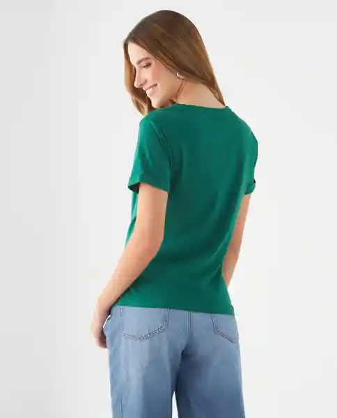 Camiseta Verde Perenne Ultraoscuro Talla L 609F020 Esprit