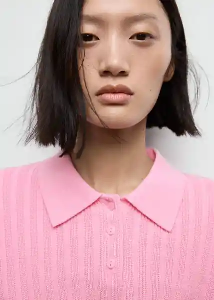 Jersey Dijon Rosa Talla M Mujer Mango