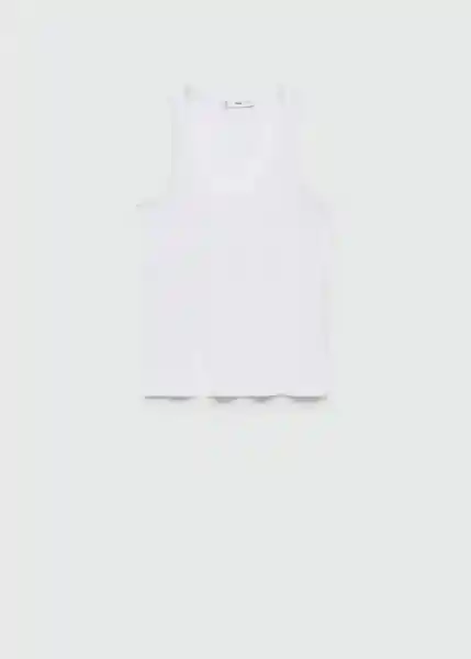 Top Bobar Blanco Talla S Mujer Mango