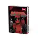 Cuaderno Deadpool Master Mas Rayado 100 Hojas Cosido Scribe