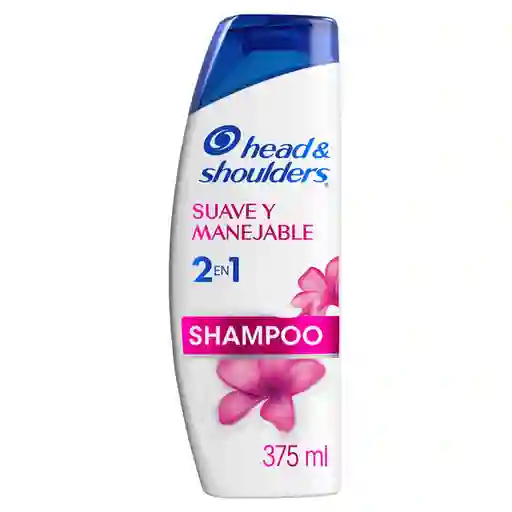 Shampoo 2 en 1 HS Head Shoulder Suave y Manejable Champu Head and Shoulders 375 ml