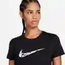 Nike Camiseta One Swsh Blanco Para Mujer Talla M