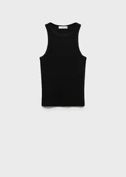Top Calipso Negro Talla M Mujer Mango