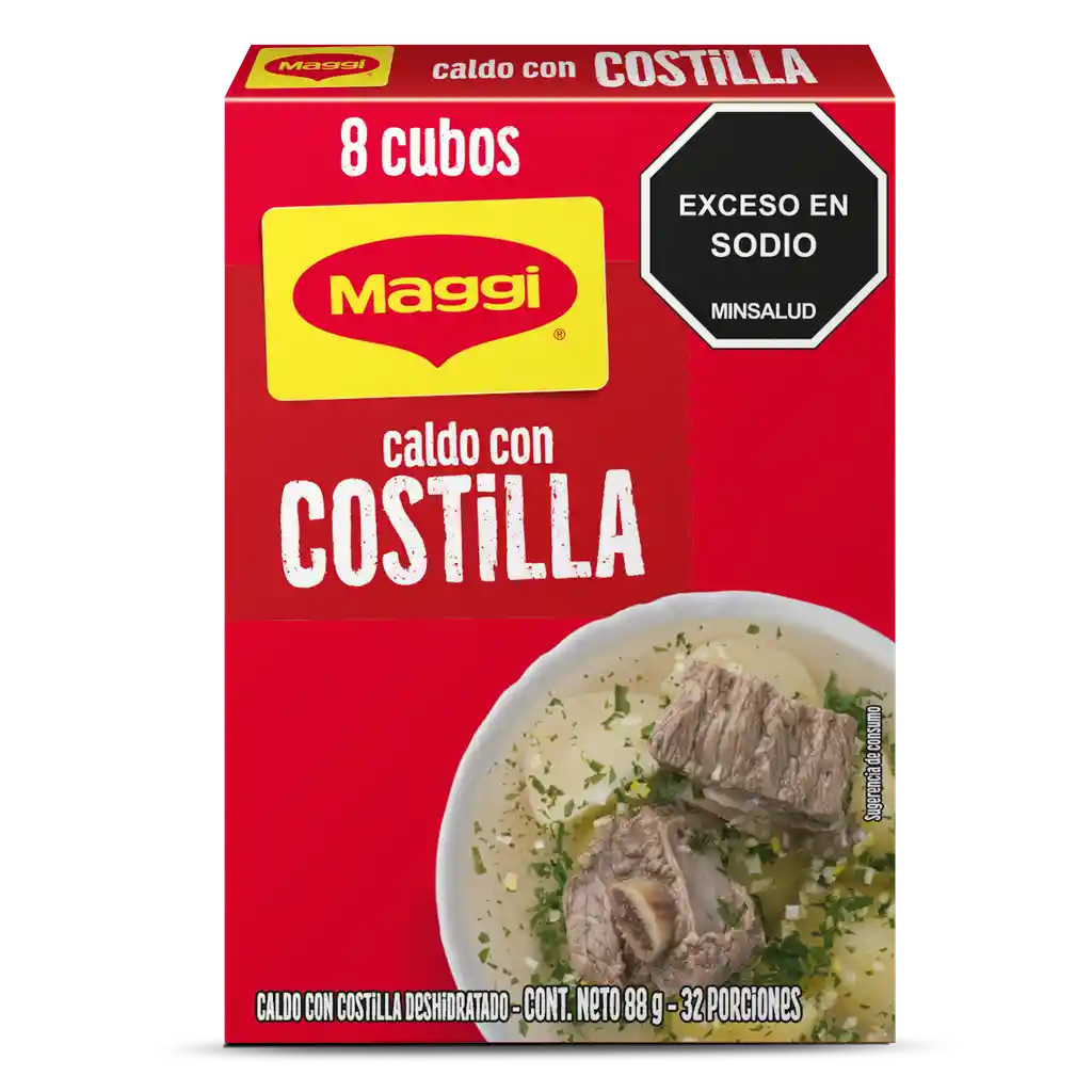 Caldo con Costilla MAGGI 8 cubos x 88g