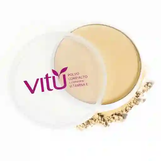 Vitu Polvo Compacto con Iluminador Vitamina E