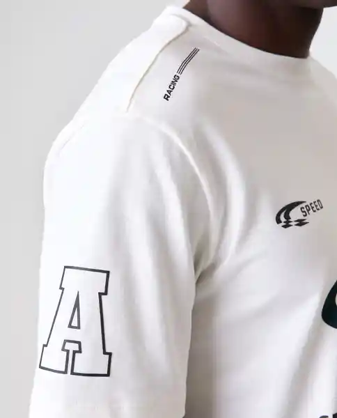 Camiseta Hombre Crudo Talla L 842G090_CRU110605 Americanino