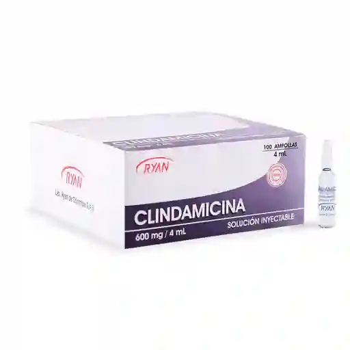 Clindamicina 600 Mg/4 Ml X 100 Amp