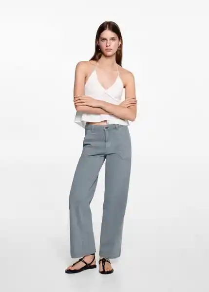 Jean Utilitya Azul Talla 18 Niñas Mango