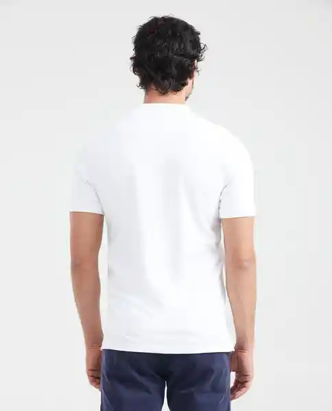 Camiseta Polo Neru Neck Masculino Blanco 0 Claro S Chevignon