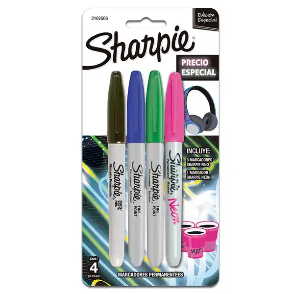 Sharpie Marcador Neón Surtido Sanford