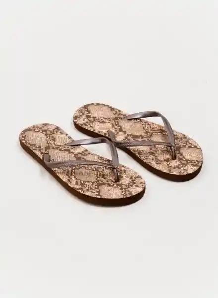 Sandalias Para Dama Color Café Talla 35 Bronzini