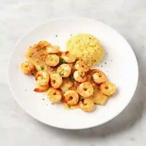 Filete Tilapia Con Camarones