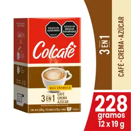 Colcafé Café 3 en 1 Más Cremoso