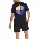 Camiseta Manga Corta Watter Boom Tie Hombre Azul-s
