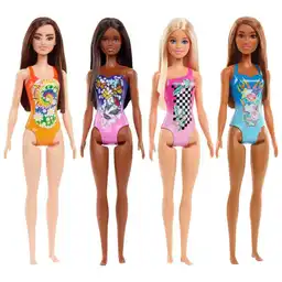 Barbie Muñeca Basica Playa Sorpresa