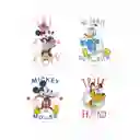 Miniso Gancho Adhesivo Redondos Sin Costura Mickey Mouse