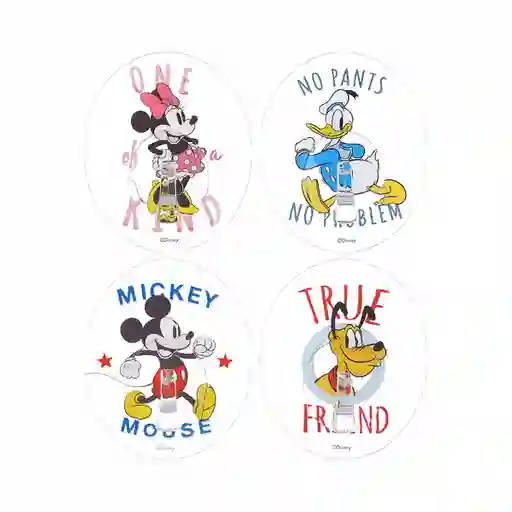 Miniso Gancho Adhesivo Redondos Sin Costura Mickey Mouse