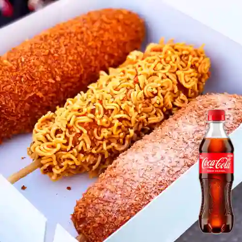 Combo Ramen Dog + Coca Cola Original 400 ml