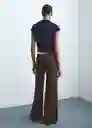 Jean Elise Chocolate Talla 34 Mujer Mango