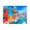Toy Logic Cuadro de Arte Con Marco Diamantiny Burano