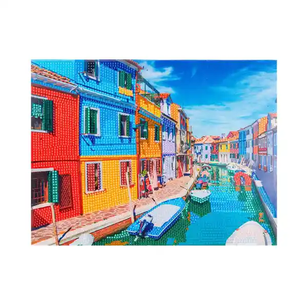 Toy Logic Cuadro de Arte Con Marco Diamantiny Burano