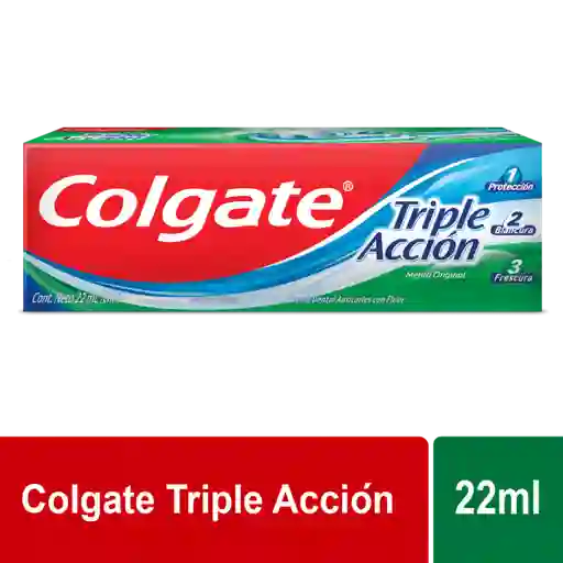 Crema Dental Colgate Triple Acción 22 ml