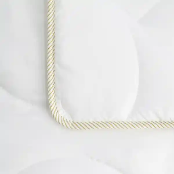 Casaideas Plumón Microfibra 2 en 1 Doble Blanco Diseño 0001