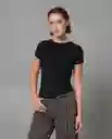 Camiseta Mujer Negro Talla M 209G014_NEG194007 Rifle