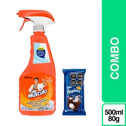 Combo Gratis Pingüino Pastelito + Mr Músculo Quitagrasa 500 mL