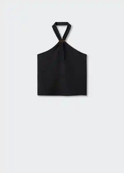 Top Cheryl Negro Talla S Mujer Mango