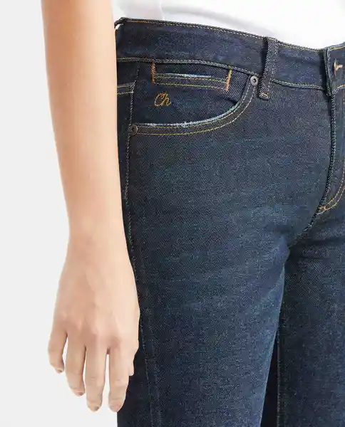 Jean Low Rise Rusty Azul Dark Ultra Oscuro Talla 6 Chevignon
