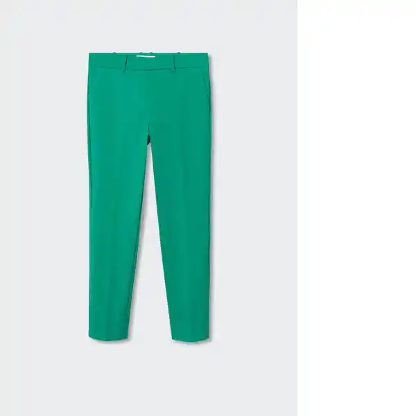 Pantalón Cofi Verde Talla 40 Mujer Mango